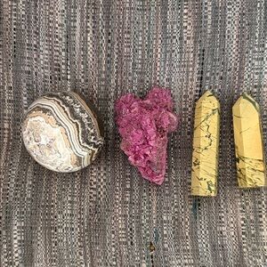 Pink and Yellow Stone Set - Home Accents